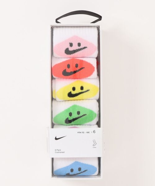 joma NIKE ルースまとめ売り　6足セット JUGLANS（ユグランス） 靴下 「NIKE」NHN 6PK NIKE SMILEY CREW キッズ