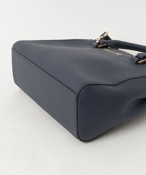 【未使用級】マイケル コース ハンドバッグ 2WAYレザー ネイビー サットン MICHAEL KORS（マイケルコース） ワンポイント2WAYバッグ - ネイビー