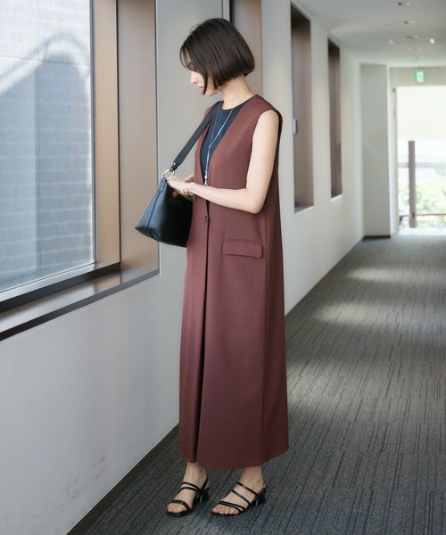 「KATHARINE ROSS」 「CLOCHE」サロペットスカート MEDIUM ブラウン レディース_画像4