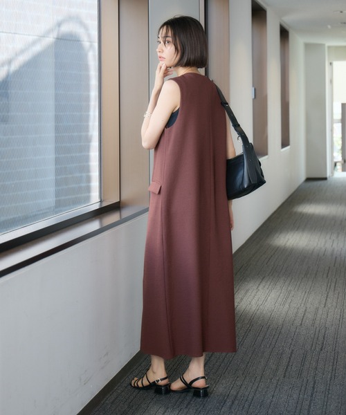 「KATHARINE ROSS」 「CLOCHE」サロペットスカート MEDIUM ブラウン レディース_画像5