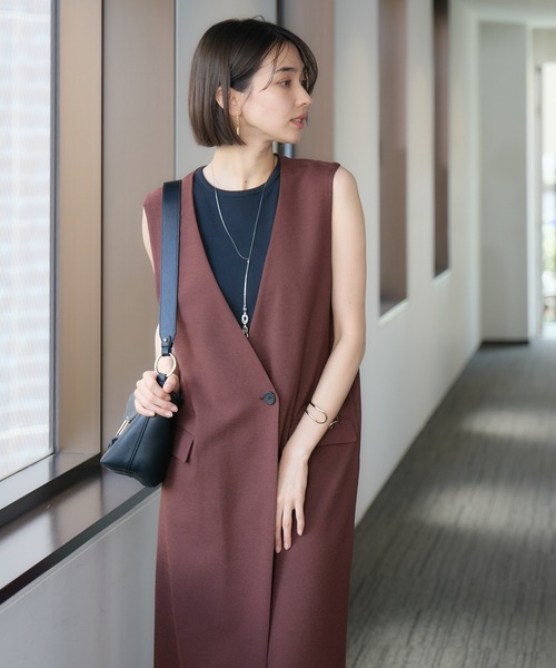 「KATHARINE ROSS」 「CLOCHE」サロペットスカート MEDIUM ブラウン レディース_画像7