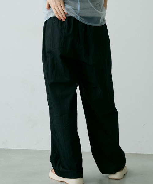 「Crisp」 イージーパンツ FREE イエロー レディース_画像2