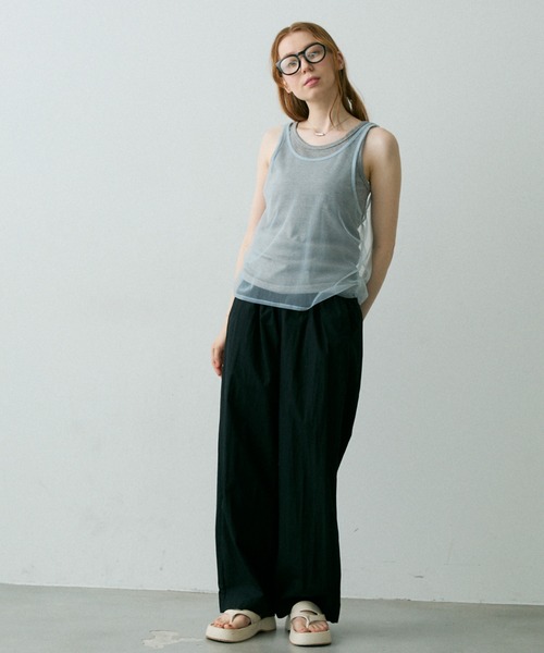 「Crisp」 イージーパンツ FREE イエロー レディース_画像4