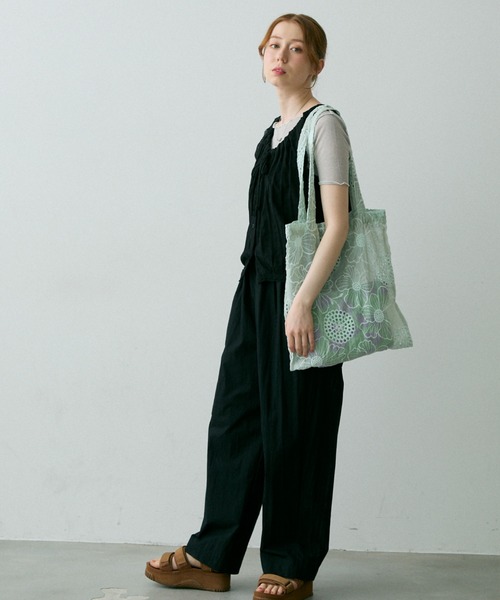 「Crisp」 イージーパンツ FREE イエロー レディース_画像8