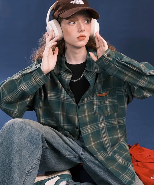 「WESTBOY」 長袖シャツ L ブルー メンズ_画像4