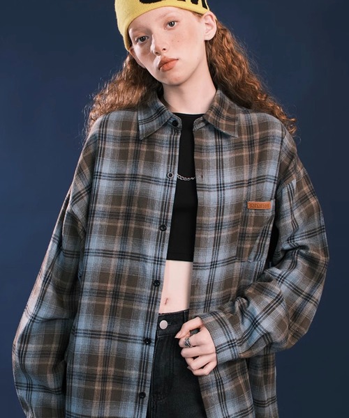 「WESTBOY」 長袖シャツ L ブルー メンズ_画像8