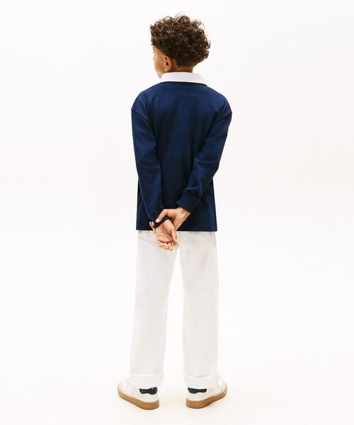 ポロシャツ BOYS ヘリテージフラッグジャージーロングスリーブポロシャツ キッズ 子供服の画像