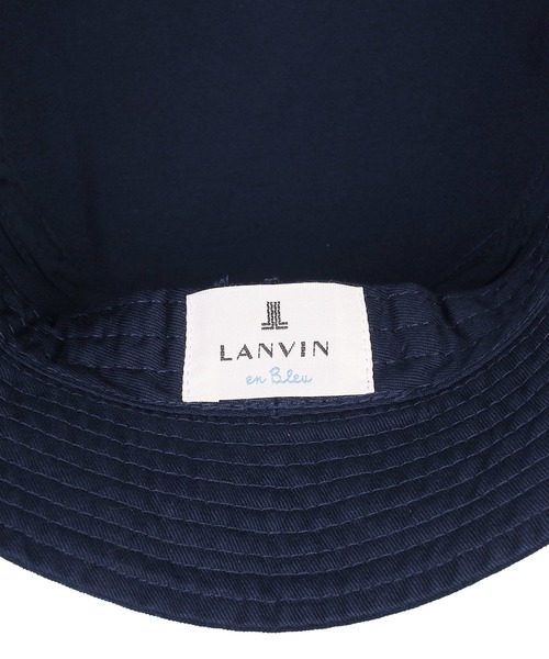 LANVIN en Bleu ランバンオンブルー★バケットハット 新品・未使用品 LANVIN en Bleu / ランバン オン ブルー Kaleidoscope logoコットン