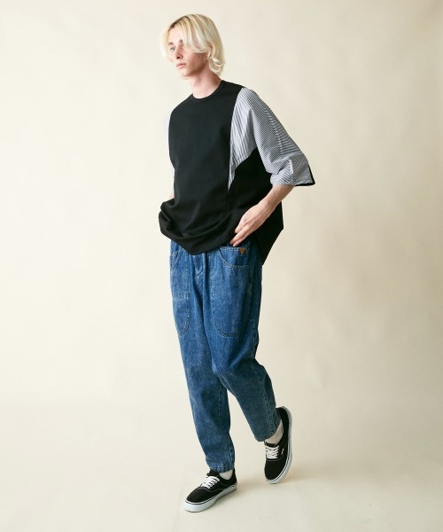 「rehacer」 デニムパンツ LARGE インディゴブルー メンズ_画像5