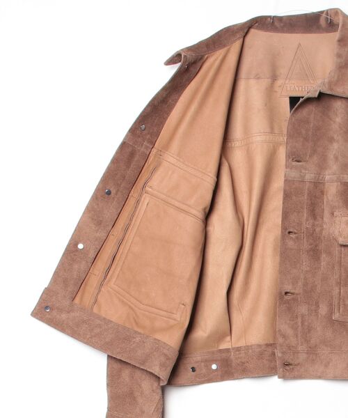 A LEATHER（エーレザー） コート ジャケット A LEATHER TRUCKER JACKET
