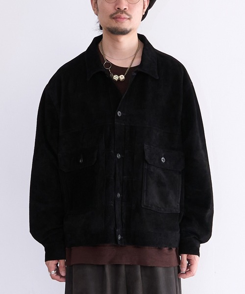 A LEATHER（エーレザー） コート ジャケット A LEATHER TRUCKER JACKET