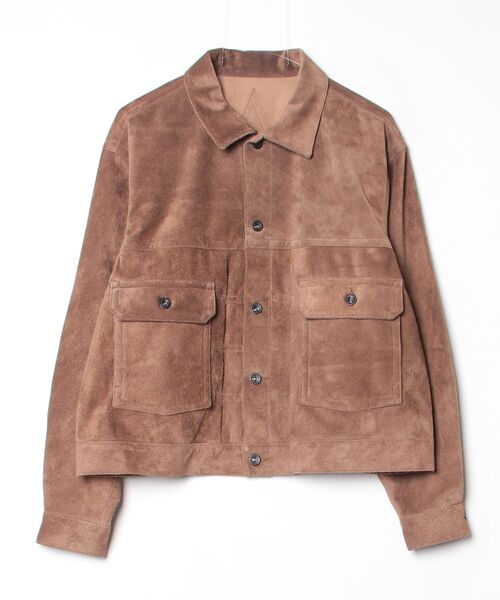 A LEATHER（エーレザー） コート ジャケット A LEATHER TRUCKER JACKET