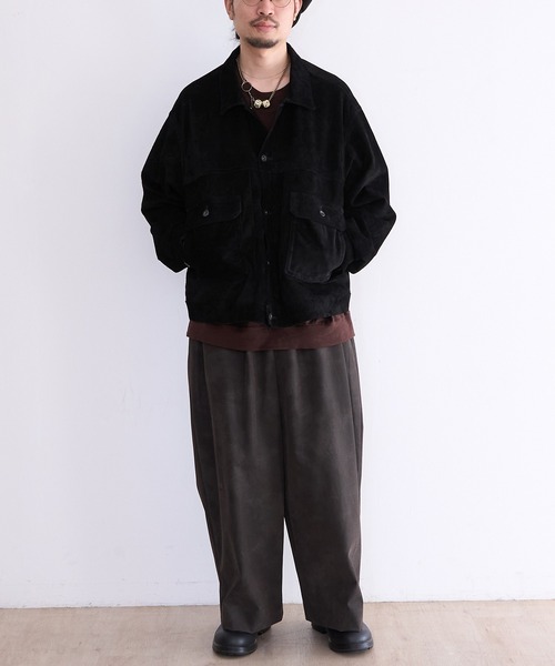 A LEATHER（エーレザー） コート ジャケット A LEATHER TRUCKER JACKET