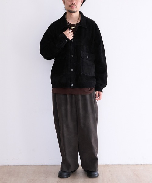 A LEATHER（エーレザー） コート ジャケット A LEATHER TRUCKER JACKET