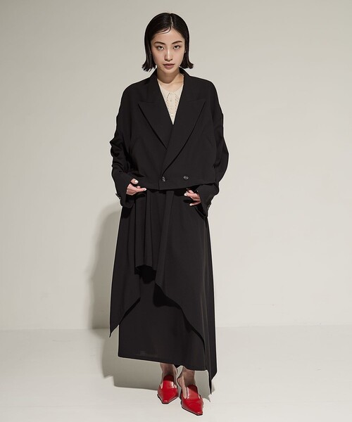 「UJOH」 テーラードジャケット 2 グレー レディース_画像4