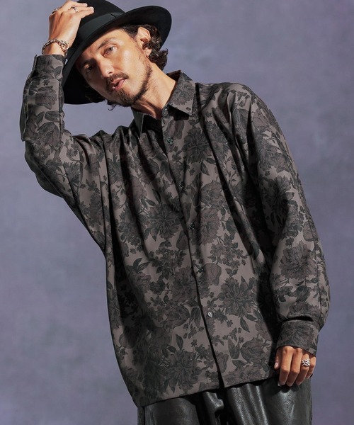 「Jih Nunc」 長袖シャツ S ブラック メンズ_画像2