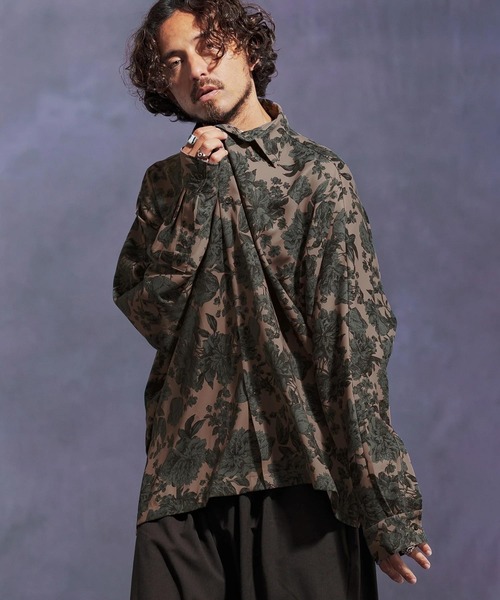 「Jih Nunc」 長袖シャツ S ブラック メンズ_画像4