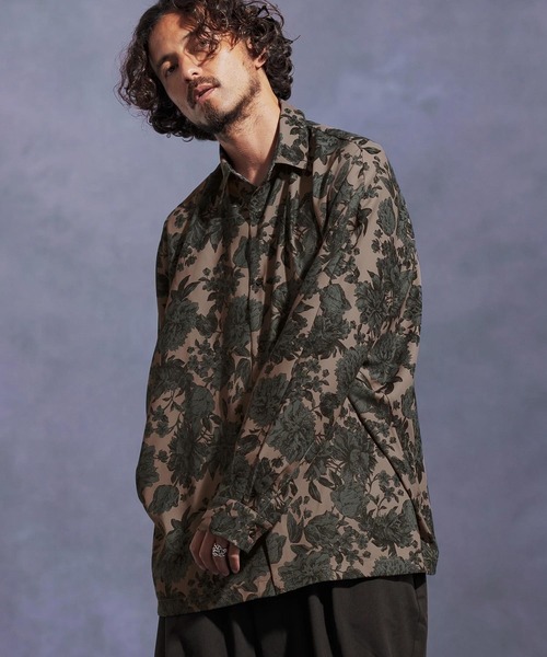 「Jih Nunc」 長袖シャツ S ブラック メンズ_画像5