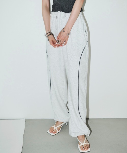 「AIC.」 イージーパンツ FREE チャコールグレー レディース_画像5