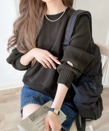 「Java」 スウェットカットソー X-LARGE 杢グレー レディースの画像3