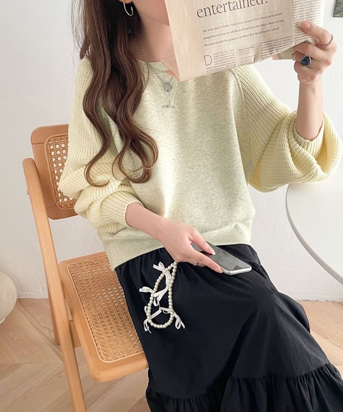 「Java」 スウェットカットソー X-LARGE 杢グレー レディースの画像6