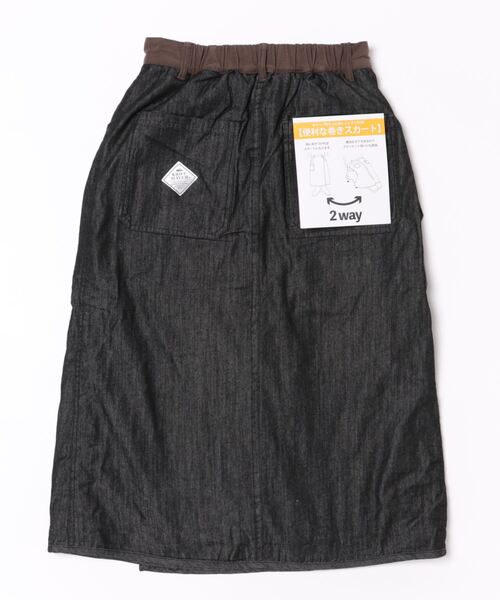 「KRIFF MAYER Lady's Collection」 デニムスカート MEDIUM ブラック レディース_画像2