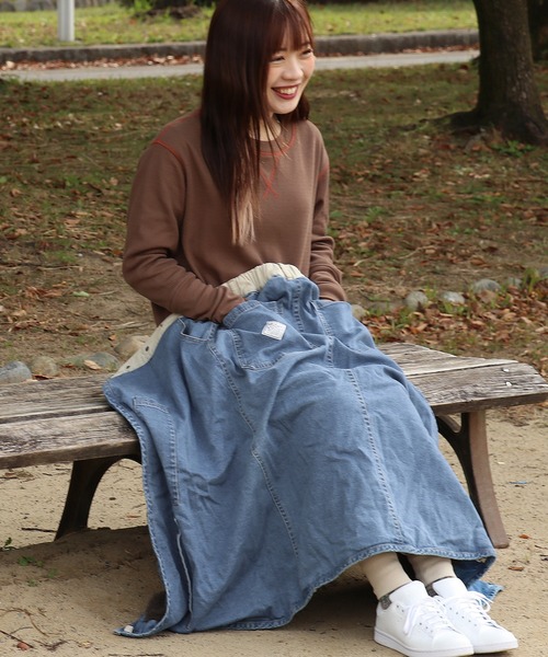 「KRIFF MAYER Lady's Collection」 デニムスカート MEDIUM ブラック レディース_画像4