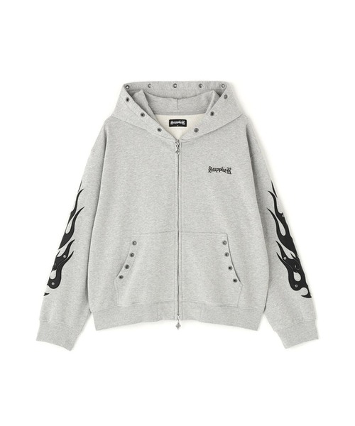 SUPPLIER（サプライヤー） パーカー Fire Tribal Patch Zip Hoodie