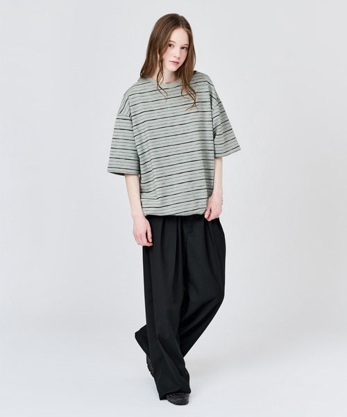 美品 AP STUDIO Distortion ボーダーT WETTEMPT tシャツ SKETCH MULTI BORDER S/S TEE / スケッチマルチ