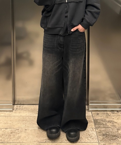 「MASONPRINCE」 デニムパンツ S ダークグレー メンズ