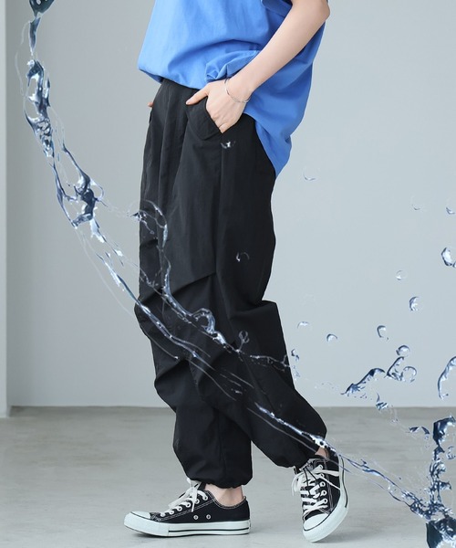 itto uvカット ワイドパンツ カーゴパンツ 水を弾く撥水加工「UV