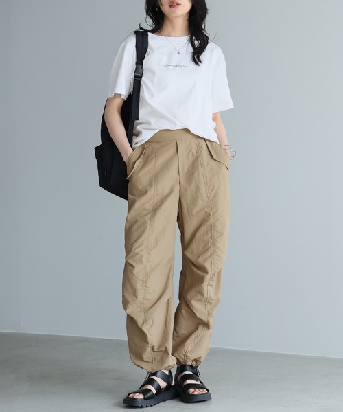 itto uvカット ワイドパンツ カーゴパンツ 水を弾く撥水加工「UV