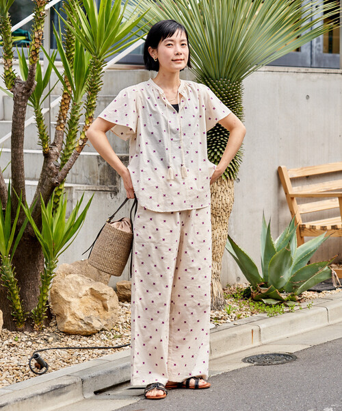 FREAK'S STORE（フリークスストア） ワイドパンツ パンツ インド 総柄