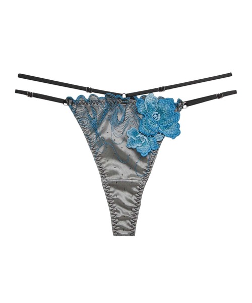 LINGERIEAM★Ravijour★バックスピンドルショーツ★パンツ下着★青 RAVIJOUR（ラヴィジュール） ショーツ ノイーリア Tバック : ZOZOTOWN