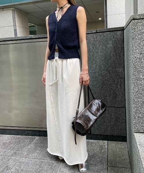 「AIC.」 ロングスカート FREE オフホワイト レディース_画像5
