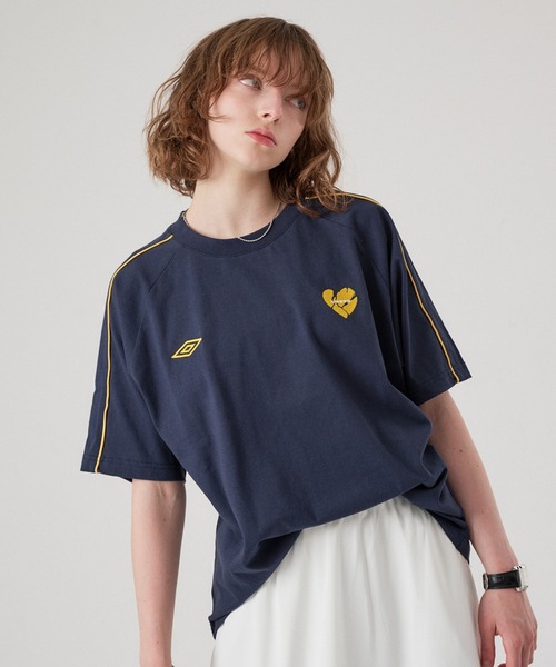 ONCILY（オンシェリー） tシャツ 「 UMBRO 」PIPING HEART LOGO T