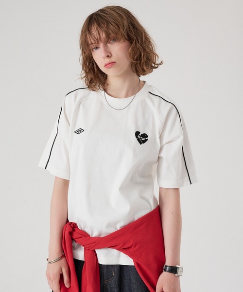 ONCILY（オンシェリー） tシャツ 「 UMBRO 」PIPING HEART LOGO T