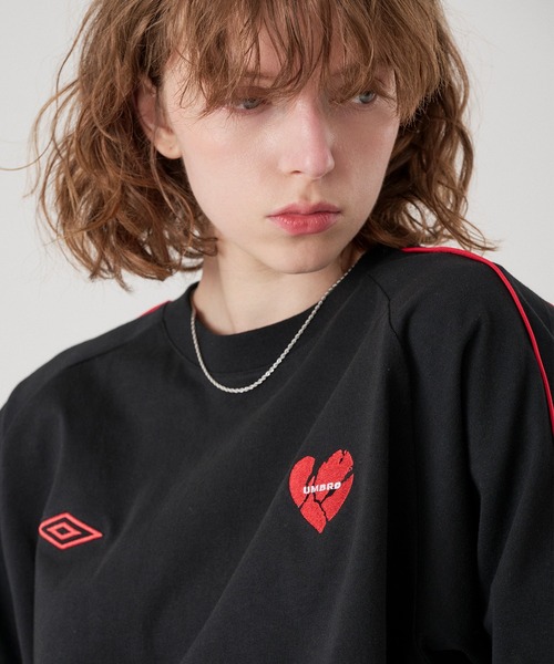 ONCILY（オンシェリー） tシャツ 「 UMBRO 」PIPING HEART LOGO T