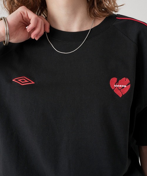 ONCILY（オンシェリー） tシャツ 「 UMBRO 」PIPING HEART LOGO T