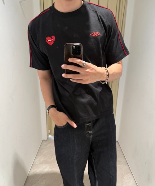 ONCILY（オンシェリー） tシャツ 「 UMBRO 」PIPING HEART LOGO T