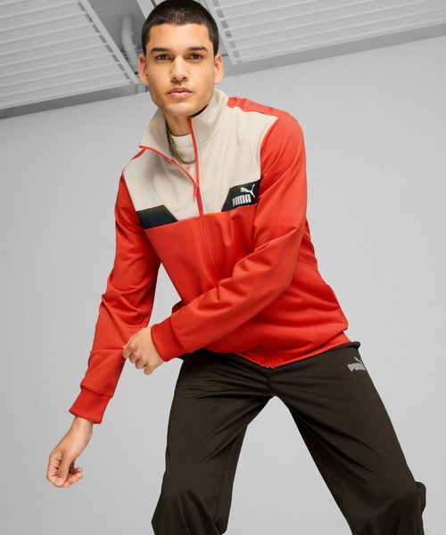 PUMA プーマ ジャージ セットアップ 赤 ビッグサイズ トラックジャケット PUMA（プーマ） セットアップジャージ X-LARGE レッド メンズ