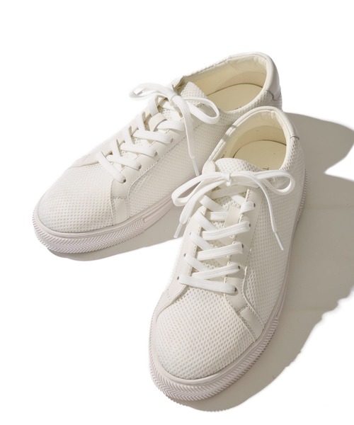 TETE HOMME（テット オム） スニーカー 5.5cm ヒールアップ メッシュ 