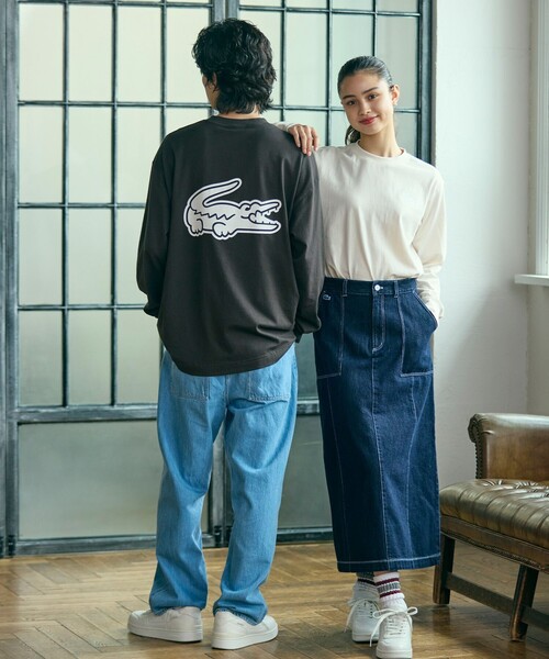 「LACOSTE」 長袖Tシャツ 5 ホワイト メンズ_画像5