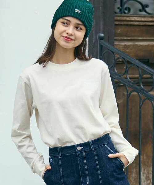 「LACOSTE」 長袖Tシャツ 5 ホワイト メンズ_画像6