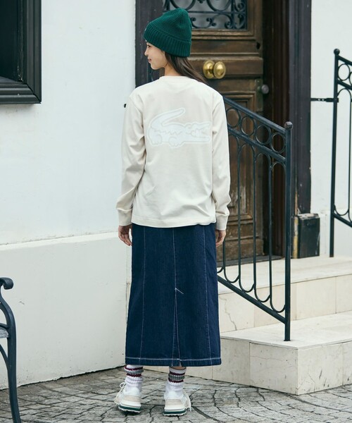 「LACOSTE」 長袖Tシャツ 5 ホワイト メンズ_画像9
