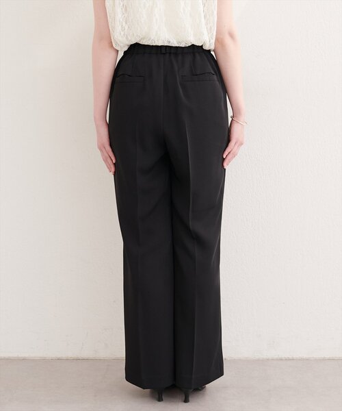 パンツ 「osono」美シルエットハイウエストベルト付きパンツ レディースの画像