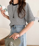 tシャツ 半袖 ぽこぽこが可愛い!ストレッチ素...の詳細画像4