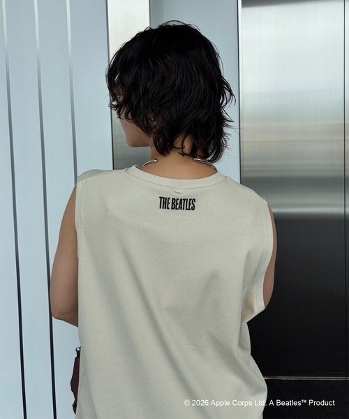 The Beatles タンクトップ ノースリーブ × Ameri RIB TANK TOP