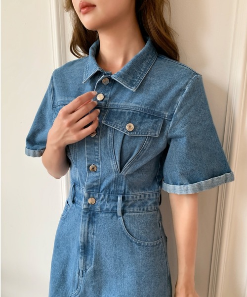 BIRTHDAY BASH（バースデーバッシュ） ワンピース 半袖 DENIM SHIRT