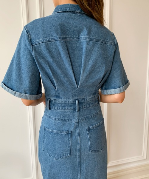 BIRTHDAY BASH（バースデーバッシュ） ワンピース 半袖 DENIM SHIRT